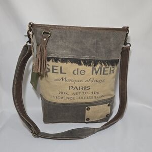 Clea Ray Sel De Mer Canvas Shoulder Bag